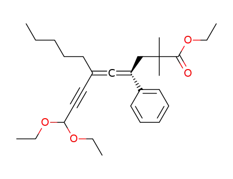 ethyl (S)-6-(3,3-diethoxyprop-1-yn-1-yl)-2,2-dimethyl-4-phenylundeca-4,5-dienoate