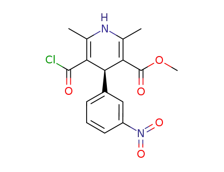 methyl (R)-5-chlorocarbonyl-2,6-dimethyl-4-(3-nitrophenyl)-1,4-dihydropyridine-3-carboxylate
