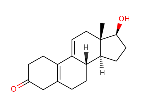 Molecular Structure of 5218-51-9 ((17beta)-17-hydroxyestra-5(10),9(11)-dien-3-one)