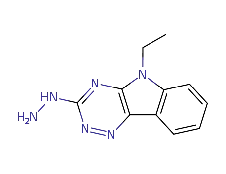Molecular Structure of 49830-45-7 (3H-1,2,4-Triazino[5,6-b]indol-3-one, 5-ethyl-2,5-dihydro-, hydrazone)