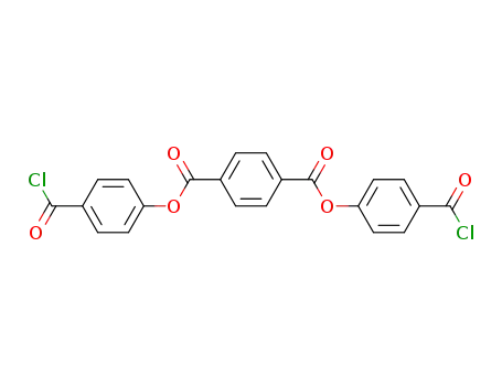 Molecular Structure of 82684-68-2 (1,4-Benzenedicarboxylic acid, bis[4-(chlorocarbonyl)phenyl] ester)