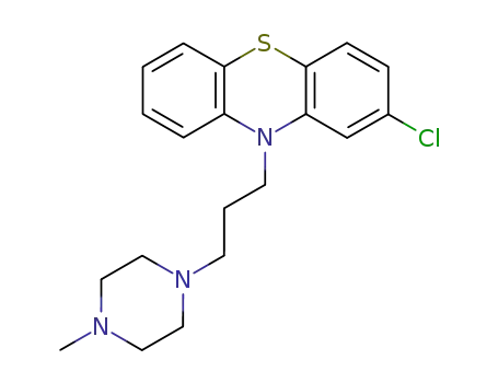 Molecular Structure of 58-38-8 (10H-Phenothiazine,2-chloro-10-[3-(4-methyl-1-piperazinyl)propyl]-)