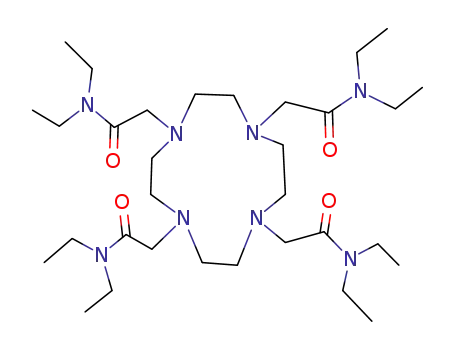 Molecular Structure of 136599-72-9 (1,4,7,10-Tetraazacyclododecane-1,4,7,10-tetraacetamide,
N,N,N',N',N'',N'',N''',N'''-octaethyl-)