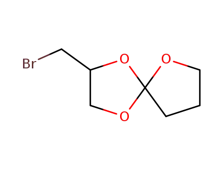 Molecular Structure of 84298-07-7 (1,4,6-Trioxaspiro[4.4]nonane, 2-(bromomethyl)-)