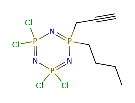 1-n-butyl-1-(prop-2-ynyl)tetrachlorocyclotriphosphazene