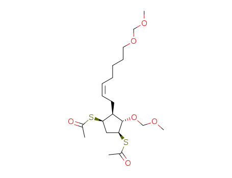 Thioacetic acid S-[(1R,2S,3S,4S)-4-acetylsulfanyl-3-methoxymethoxy-2-((Z)-7-methoxymethoxy-hept-2-enyl)-cyclopentyl] ester