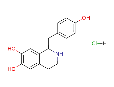 6,7-dihydroxy-1-(4-hydroxybenzyl)-1,2,3,4-tetrahydroisoquinoline hydrochloride