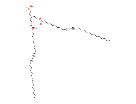 Molecular Structure of 75495-22-6 (10,12-Hexacosadiynoic acid, [(2-sulfoethyl)imino]di-2,1-ethanediyl
ester)