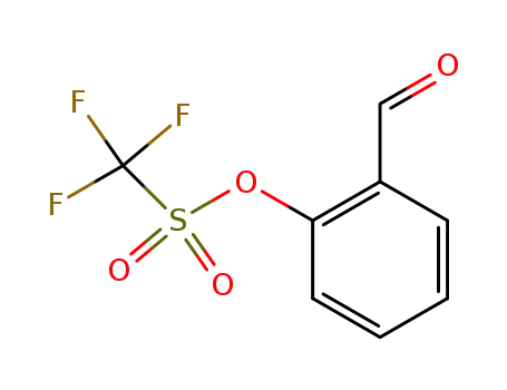 Molecular Structure of 84761-77-3 (Methanesulfonic acid, trifluoro-, 2-formylphenyl ester)