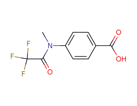 Molecular Structure of 50734-07-1 (Benzoic acid, 4-[methyl(trifluoroacetyl)amino]-)