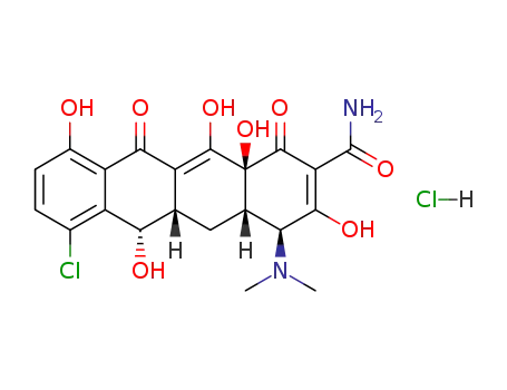 Molecular Structure of 64-73-3 (Demeclocycline hydrochloride)