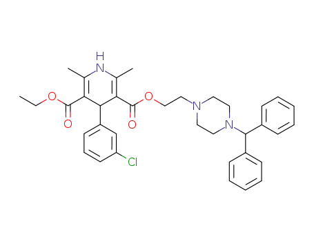 2-(4-diphenylmethyl-1-piperazinyl)ethyl ethyl 4-(3-chlorophenyl)-1,4-dihydro-2,6-dimethyl-3,5-pyridinedicarboxylate