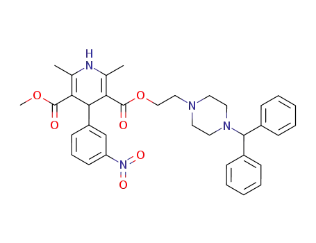 SAGECHEM/3-(2-(4-Benzhydrylpiperazin-1-yl)ethyl) 5-methyl 2,6-dimethyl-4-(3-nitrophenyl)-1,4-dihydropyridine-3,5-dicarboxylate/SAGECHEM/Manufacturer in China