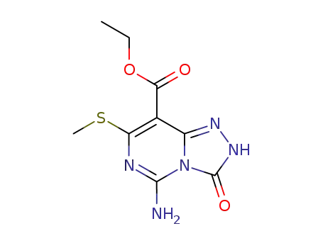 5-amino-2,3-dihydro-8-ethoxycarbonyl-7-methylthio-1,2,4-triazolo<4,3-c>pyrimidine-3-one