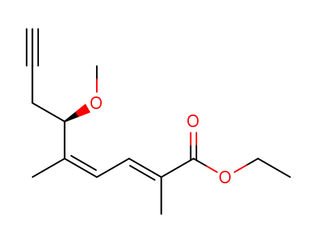 (2E,4Z)-(R)-6-Methoxy-2,5-dimethyl-nona-2,4-dien-8-ynoic acid ethyl ester