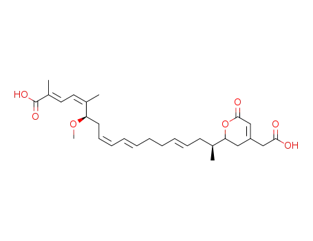 (2E,4Z,8Z,10E,14E)-(6R,17S)-17-(4-Carboxymethyl-6-oxo-3,6-dihydro-2H-pyran-2-yl)-6-methoxy-2,5-dimethyl-octadeca-2,4,8,10,14-pentaenoic acid