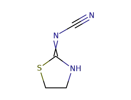 Molecular Structure of 26364-65-8 (2-Cyaniminothiazolidine)