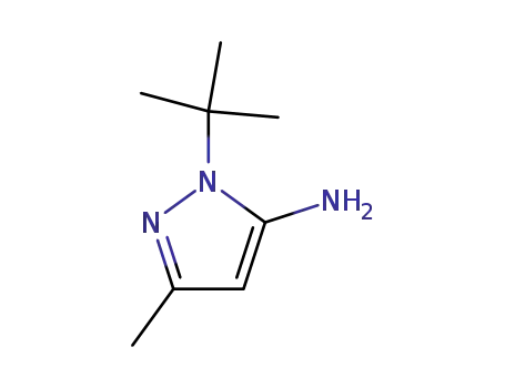Molecular Structure of 141459-53-2 (1-(TERT-BUTYL)-3-METHYL-1H-PYRAZOL-5-YLAMINE)