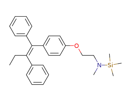 {2-[4-((Z)-1,2-Diphenyl-but-1-enyl)-phenoxy]-ethyl}-methyl-trimethylsilanyl-amine