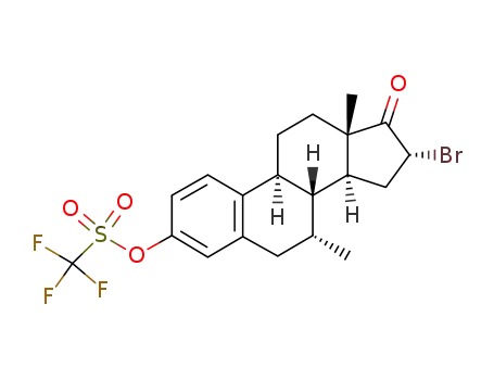 16α-bromo-7α-methyl-3-trifluoromethanesulfonylestra-1,3,5(10)-trien-17-one