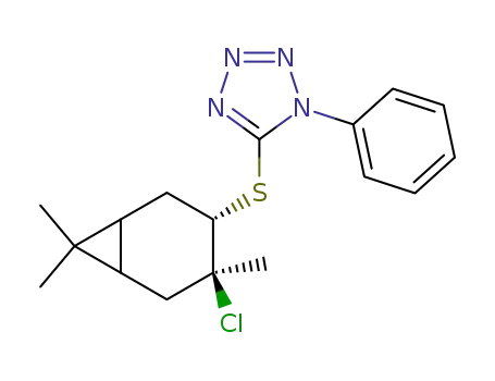 3-chloro-4-(1-phenyltetrazolylthio)carane