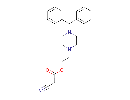 Cyano-acetic acid 2-(4-benzhydryl-piperazin-1-yl)-ethyl ester