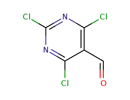 Molecular Structure of 50270-27-4 (2,4,6-TRICHLORO-PYRIMIDINE-5-CARBALDEHYDE)