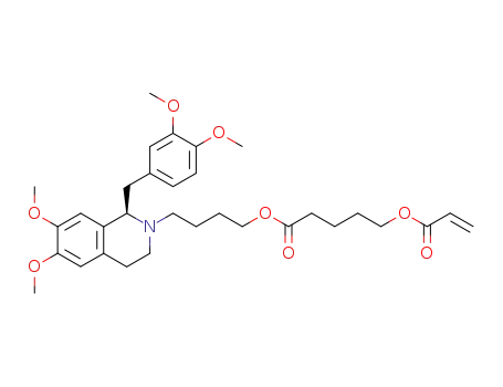 5-Acryloyloxy-pentanoic acid 4-[(R)-1-(3,4-dimethoxy-benzyl)-6,7-dimethoxy-3,4-dihydro-1H-isoquinolin-2-yl]-butyl ester