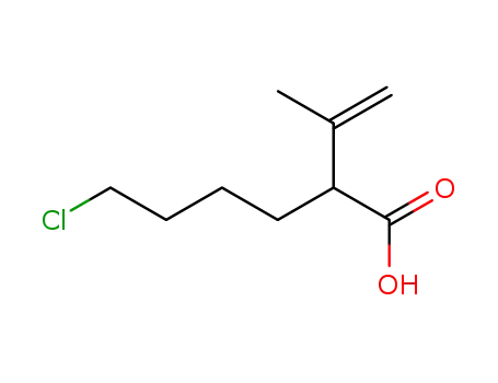 Molecular Structure of 194920-99-5 (Hexanoic acid, 6-chloro-2-(1-methylethenyl)-)