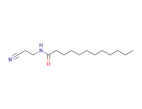 Molecular Structure of 164394-80-3 (Dodecanamide, N-(2-cyanoethyl)-)
