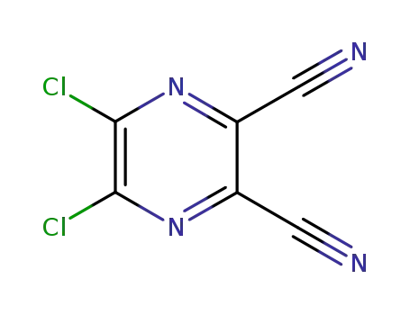 Molecular Structure of 56413-95-7 (5,6-Dichloro-2,3-dicyanopyrazine)