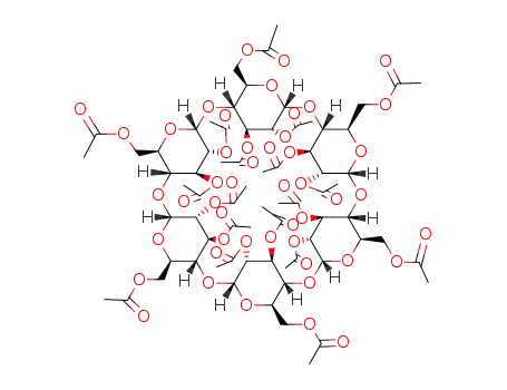 Molecular Structure of 23661-37-2 (.alpha.-Cyclodextrin, octadecaacetate)