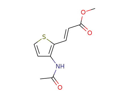 (E)-3-(3-Acetylamino-thiophen-2-yl)-acrylic acid methyl ester