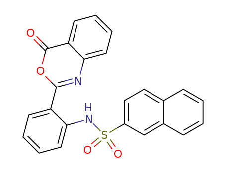 N-[2-(4-Oxo-4H-3,1-benzoxazin-2-yl)phenyl]-2-naphthalenesulfonamide cas  10128-55-9