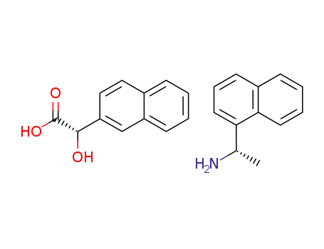 (S)-Hydroxy-naphthalen-2-yl-acetic acid; compound with (S)-1-naphthalen-1-yl-ethylamine