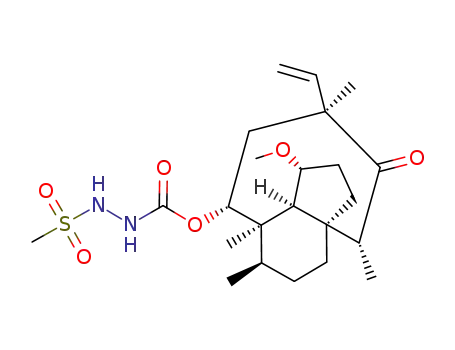 (3R)-3-deoxo-11-deoxy-3-methoxy-11-oxo-4-epi-mutilin 14-[N-(methanesulphonylamino) carbamate]
