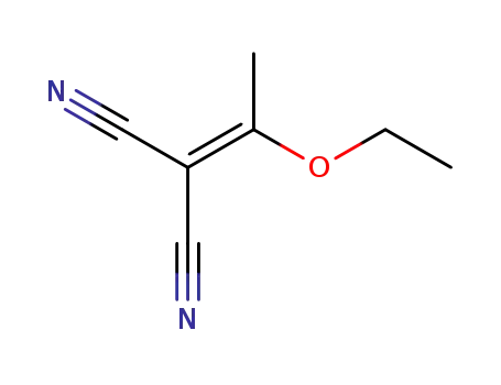 Molecular Structure of 5417-82-3 ((1-Ethoxyethylidene)malononitrile)