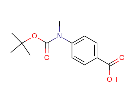 Molecular Structure of 263021-30-3 (N-BOC-4-(METHYLAMINO)BENZOIC ACID)