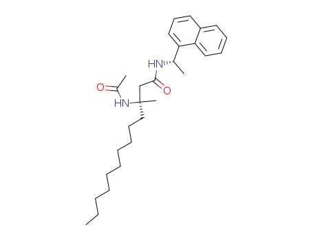 (S)-3-acetamino-3-methyltridecanoic acid N-{1-(1-naphthyl)ethyl}amide