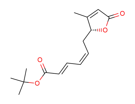 (2E,4Z)-6-((R)-3-Methyl-5-oxo-2,5-dihydro-furan-2-yl)-hexa-2,4-dienoic acid tert-butyl ester