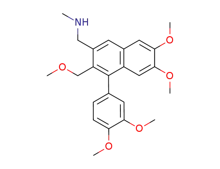 [4-(3,4-dimethoxy-phenyl)-6,7-dimethoxy-3-methoxymethyl-naphthalen-2-ylmethyl]-methyl-amine