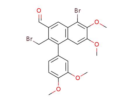 8-bromo-3-bromomethyl-4-(3,4-dimethoxy-phenyl)-6,7-dimethoxy-naphthalene-2-carbaldehyde
