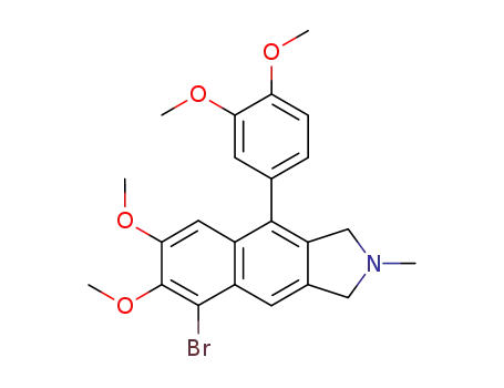 5-bromo-1-(3',4'-dihydroxyphenyl)-6,7-dimethoxy-N-methyl-2'',5''H-pyrrolo[4,3-b]naphthalene