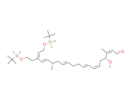 (2Z,6Z,8E,12E,16E,18Z)-(4R,15S)-20-(tert-Butyl-dimethyl-silanyloxy)-18-[2-(tert-butyl-dimethyl-silanyloxy)-ethyl]-4-methoxy-3,15-dimethyl-icosa-2,6,8,12,16,18-hexaenal