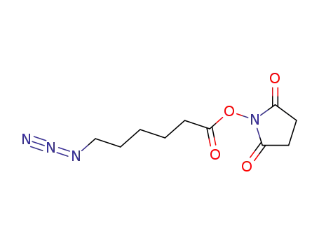 Molecular Structure of 866363-70-4 (2,5-Pyrrolidinedione, 1-[(6-azido-1-oxohexyl)oxy]-)
