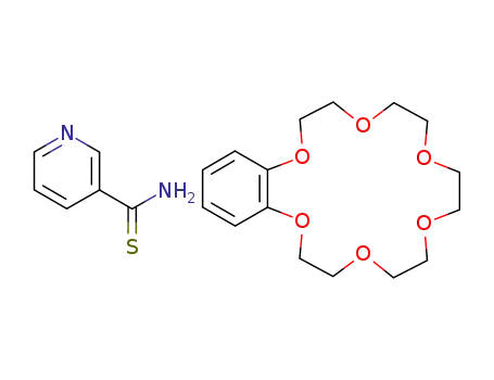 6,7,9,10,12,13,15,16,18,19-decahydro-5,8,11,14,17,20-hexaoxa-benzocyclooctadecene; compound with thionicotinamide