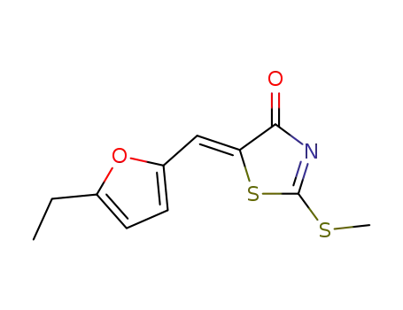 5-[1-(5-Ethyl-furan-2-yl)-meth-(Z)-ylidene]-2-methylsulfanyl-thiazol-4-one