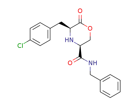 (3S,5S)-5-(4-Chloro-benzyl)-6-oxo-morpholine-3-carboxylic acid benzylamide