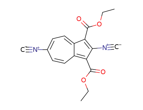Molecular Structure of 880260-90-2 (1,3-Azulenedicarboxylic acid, 2,6-diisocyano-, diethyl ester)