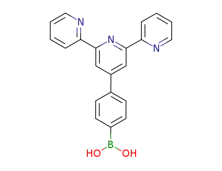 Molecular Structure of 381218-96-8 (Boronic acid, (4-[2,2':6',2''-terpyridin]-4'-ylphenyl)-)